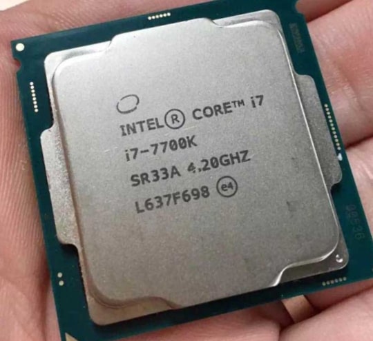 intel i7 7700k CPU